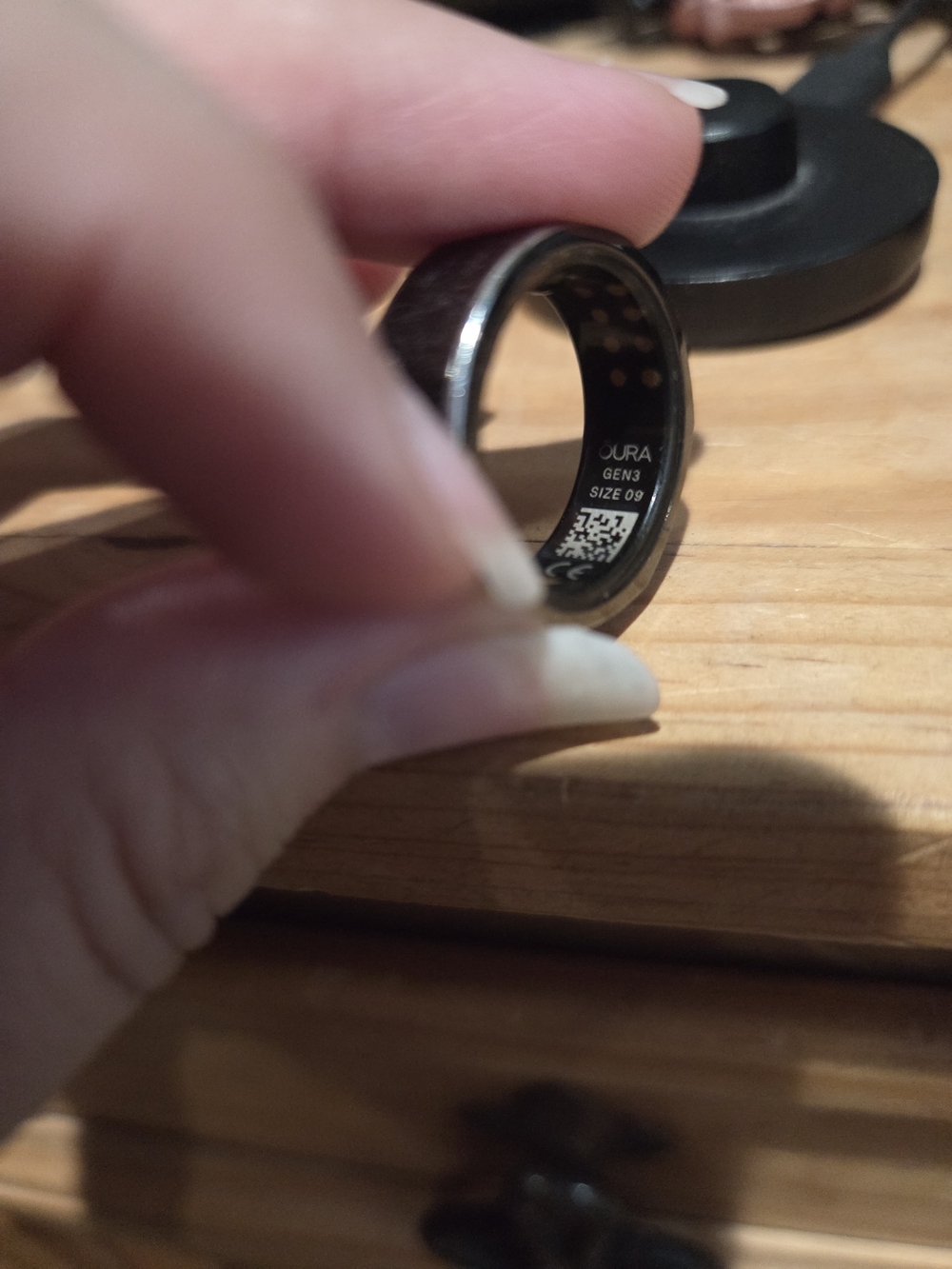 Oura Heritage Black Ring Size 9 - Picture 3 of 6